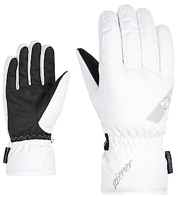 Ziener Damen KORENA Ski-Handschuhe/Wintersport | wasserdicht, atmungsaktiv, White, 6