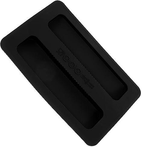HOMSFOU Black Toaster with Protective Lid and Dust Cover