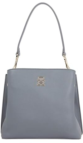 Tommy Hilfiger TH Timeless Bucket Bag Grey Line