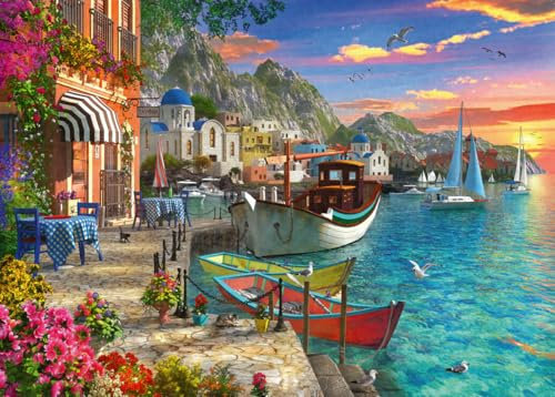 Ravensburger - Puzzle 1000 Pezzi Meravigliosa Grecia | Puzzle Adulti E Famiglie | Dimensione Di 70x50 cm | Regalo Adulti | Regali Natale