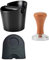 PengGengA Boite à Café Knock Box Tamper à Café 51mm en Acier Inoxydable Tamper Set Espresso Tamper Tamping Mat Tampon Presse Poudre Café