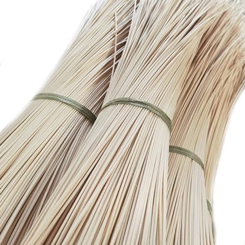 3mm Naturale Rattan Materiale di Riparazione in Striscia per Cesti, 250g Naturale Rattan Intreccio Rotolo per Sedia Mobili, Canne Riparazione Intrecciare in vimini per Sedie Panchina da Giardino(3mm/3