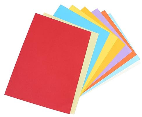 SHOWERORO 100blätter Buntes Papier Farben Für Diy Ausdrucke Und Bastelprojekte Kompatibel Mit Allen Druckern Glatte Oberfläche Für Müheloses Schreiben Und Druck