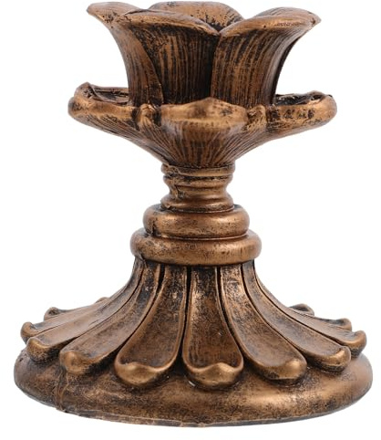 ADOCARN Soporte para Velas Taper Vintage De Decoración Clásica para Salones Habitaciones y Estudios Acento Sofisticado para Acogedores
