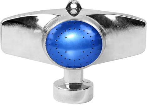 SYOOY Paquete de 2 aspersores de metal de 360 grados, pequeños aspersores de jardín para áreas pequeñas, aspersores de césped para patio con patrón circular con flujo de agua suave, cobertura de riego