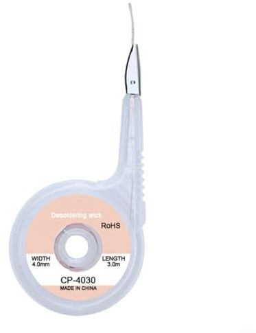EpheyFIF Premium Entlötlitze Kupfergeflecht Klebeband für Präzisions-Lötelektronik Reparatur 4 Breiten erhältlich (2,0 mm, 2,5 mm, 3,5 mm, 4,0 mm) Effizientes Löt-Entfernungswerkzeug (4,0 mm)