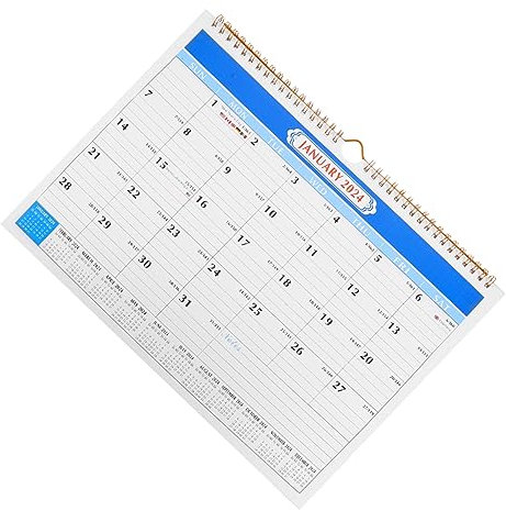 JEWEDECO Wandkalender Hängekalender Monatskalender Für Zuhause Und Büro Klare Bedruckung Platzsparend Aufhängbar Termine Und Ereignisse Festhalten To-do-liste Eintragen