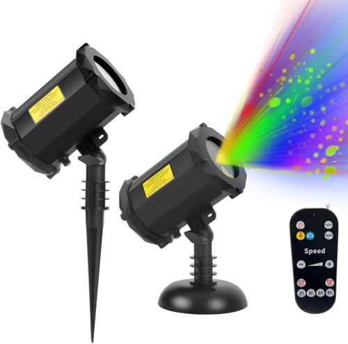 Proyector de luciérnagas for exteriores, proyector de luces for exteriores, luces de jardín, luz LED dinámica de luciérnagas, proyector navideño de estrellas, proyector láser de luciérnagas for casa n