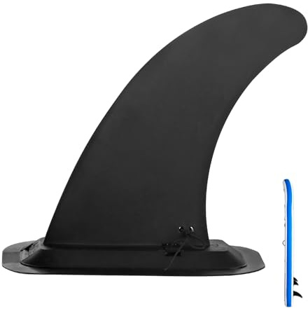 9 Paddle Board Fin Replacement Compatible with Funwater - Inflatable SUP Fins Replacement, Single Center Fin for Better Stability, Tool-Free Installation, Fits Most Surfboard and Stand Up Paddleboard