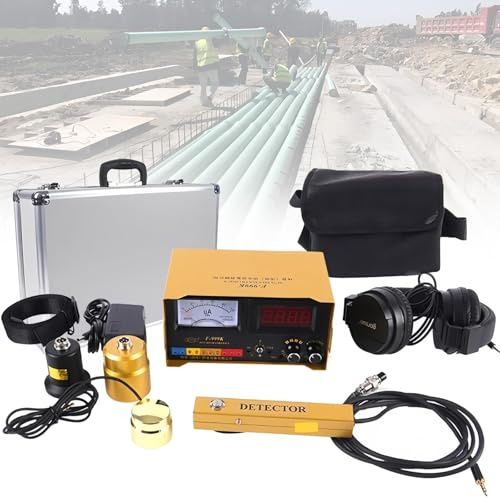 Detector Profesional Fugas Agua SubterráNeos Detector Fugas TuberíAs Instrumentos con Frecuencia Ajustable 4 Niveles para Interiores Y Exteriores Sensor Fuga Agua Preciso Confiable