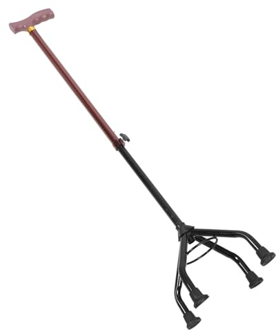 GALPADA Bastone da Passeggio Impugnatura Confortevole Regolabile in Lega di Alluminio Design a Gambe e Stabilità Migliorata per Trekking e Passeggiate