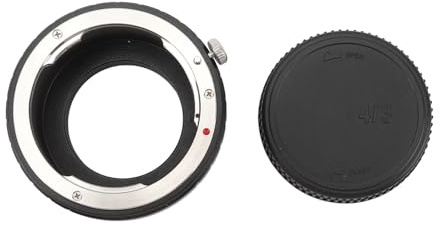 PODSJD PK Lens to M4 / 3 Adapter Aluminum Alloy Manual Focus Camera Lens Converter Ring with Cap for PK Mount Lens - Precise Manual Control, Durable Build, Compatible with Micro Four