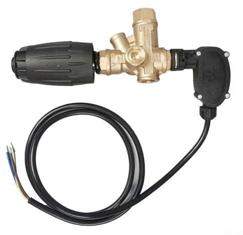 Niceminiwall Vanne de déchargement de nettoyage haute pression avec interrupteur de pression intégré pour VRT3-310PS6 & VRT3310PS6 - Construction Métallique, 21 x 11 x 6 cm, Ye