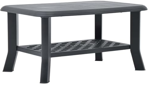 Generisch Couchtisch Anthrazit 90x60x46 cm Kunststoff,Möbel,Tische,Ziertische,Couchtische-48795