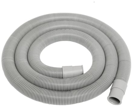 Schläfer 262006 | Tubo Scarico Acqua Lavatrice Corrugato 3/4 Universale x 2,5 metri con Staffa | Prolunga per tubo di Scarico Flessibile per Lavatrice e Lavastoviglie diam 19/22 mm e Supporto Curva