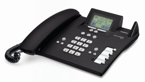 Siemens Gigaset CX253 ISDN, schnurlos erweiterbares ISDN-Komfort Telefon mit integriertem Anrufbeantworter, schwarz