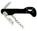 Super Boomerang Waiter’s Corkscrew Knife Blade Standard (Black)