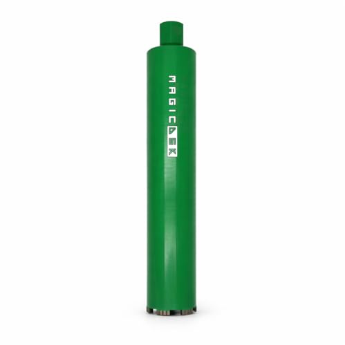 MagicDSK FT92450 Punta per trapano diamantata, Corona Diamantata Professionale, Diametro 92 mm, Lunghezza 450 mm, Attacco UNC 1 1/4 -Carotaggio Cemento Armato, Pietra e Laterizi – Uso Secco/Acqua