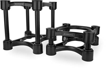 IsoAcoustics Iso-serie med högtalarstativ, vibrationsdämpande, med justerbar höjd och lutning: Iso-200 (20 x 25,4 cm) par