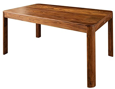 MASSIVMOEBEL24.DE | Toronto Esstisch aus Massivholz #224 | aus Sheeshamholz - Walnuss, gewachst | 160x90x76 cm | Massivholztisch Esszimmertisch Holztisch