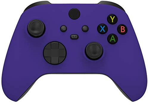 eXtremeRate Purple Replacement Shell for Xbox Series X & S Controller - Personalized Upgrade - Soft Touch Grip Cover Custom Gaming Case Faceplate for Xbox Core Controller [Controller NOT Included]