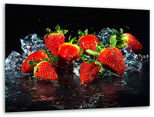 TMK ArtDeko – Tagliere in vetro – Tagliere in vetro per cucina 40 x 30 cm – Robusto, igienico e antiscivolo – Tagliere in vetro – Piano di lavoro aggiuntivo – Uso versatile