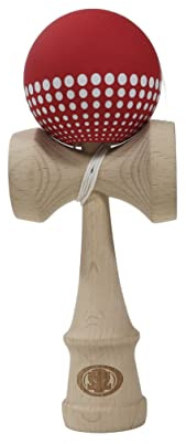 Yomega Pro Model Kendama – The Traditional Japanese Toss and Catch Skill Game with Rubberized Paint for Easier Skill Building Play (Red)
