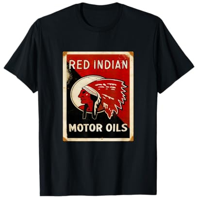 Red Indian Motor Oils Rusted Signs Vintage Oil Can T-Shirt T-Shirt