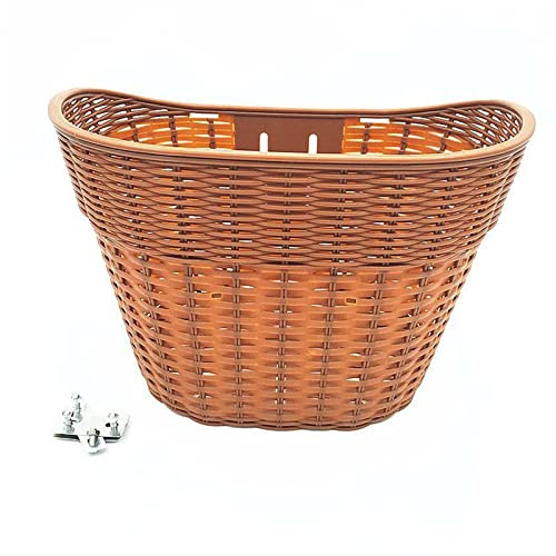 LOVIVER Cesta de Bicicleta Front Carrier Pannier, Cesta de Ciclismo de Estilo Vintage, Cesta de Manillar de Bicicleta Duradera para niños y Adultos Accesorio