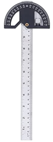 Escuadra de Carpintero, Regla de Escritura Versátil para Carpintería, ABS Sólido, Alta Precisión, Liviana, para Dibujar Círculos de Puntos Fijos (12 pulgadas)