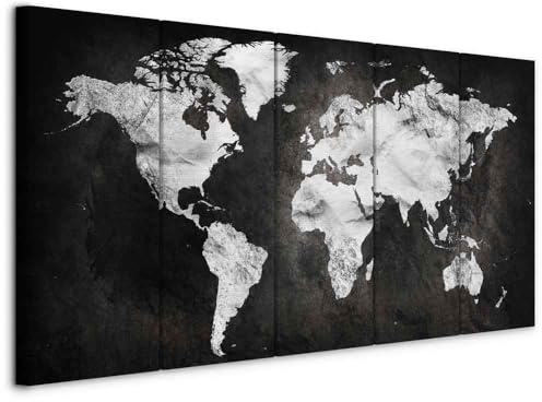 murando - Akustikbild 225x90 cm Bilder mit Akustikschaumstoff Hochleistungsschallabsorber Schallschutz Leinwandbild XXL 5 tlg Wandbild k-A-0219-b-m