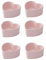 UIOPPOI Ramekins de cerámica en Forma de corazón, Aptos para Horno, Ramekins de Crema brulée, Cuencos para Hornear de Porcelana para Pastel de Postre soufflé 9x4cm B