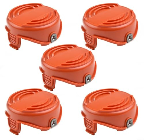 HEIBTENY Lot de 5 capuchons de bobine de tondeuse de rechange 90583594 pour coupe-bordure GL7033 GL8033 GL9035