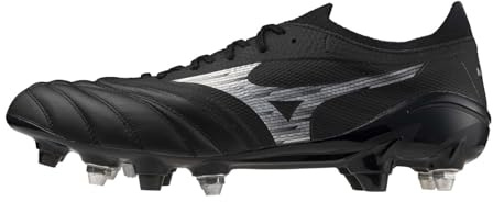 Mizuno Morelia IV Elite Soft Ground - Scarpe da calcio da uomo, Nero argento, 45 EU