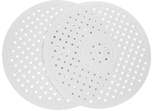 KITANDOVE Round Sink Protector Mats Set of 2 Super Absorbent Silicone Mat for Sink Drainer