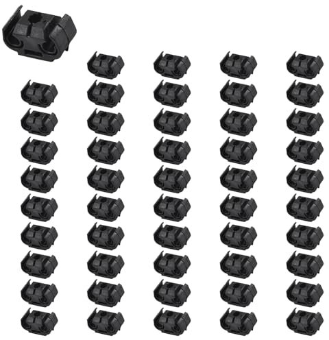 CLKE 50PCS Bremsleitung halter für Audi A4 S4 A6 S6 A8, VW Golf Je_tta, Seat Leon, Skoda Auto Bremsleitung Clip, Bremsleitungshalter, Bremsschlauch Clip, Kunststoff Bremsschlaeuche Clip (Schwarz)