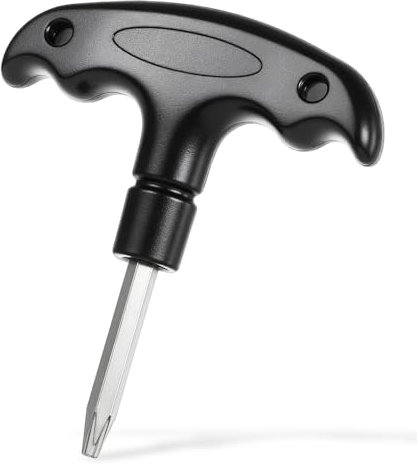 EupHHonycs Golf Wrench Tool Adjustable Golf Tool with Plastic Handle Stainless Steel Golf Driver Tool Golf Head Adjustment Tool for Golf Club Driver Shaft Adapter Torque Tool (Black)