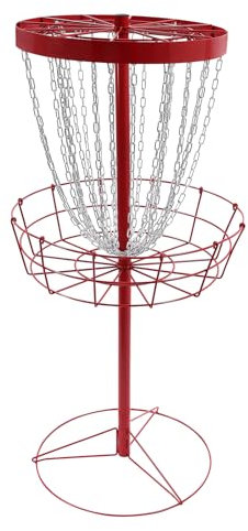 TanjcXliu Discgolf Korb Disc Golf Scheiben Set Profi-Golfkorb-Set Disc Golf Korb, 24 Ketten für Garten, Park und Camping