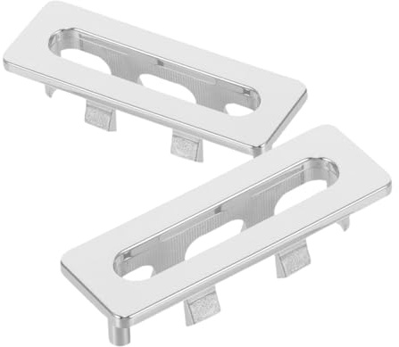 SEWACC 2 Pezzi Copertura Per Troppo Pieno in Plastica Bianca Per Lavabo Inserto Per Foro Scarico Per Bagno e Facile Installazione e Design Elegante