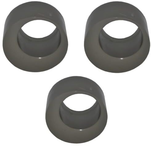AIGHER PVC Solvent Weld Reducer Pipe Fitting, 50mm x 32mm, Grey, Pack of 3