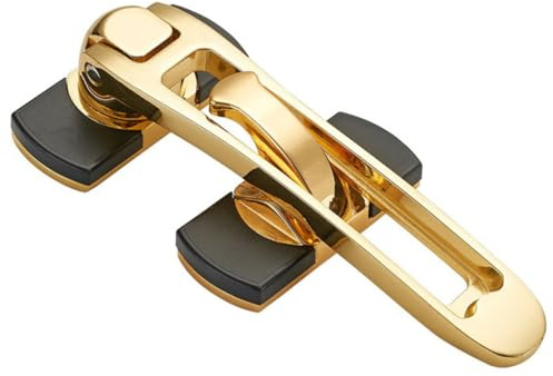 Türschlosskette aus Zinklegierung, Verstärkt, Goldfarben, für Zuhause | Außen zu Öffnen, von Innen Leicht Entriegelbar, Lüftungsspalt, Dicke Kette