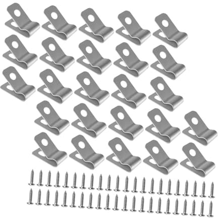 SUPVOX 100 Ensembles Lot de Clips de Fixation Aluminium pour Grillage Agricole Clips Robustes pour Fil Métallique Fixations Durables pour Clôtures de Bétail et Cages Installation Facile