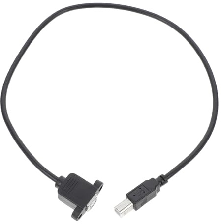 SEWACC USB Male to Female Printer Extension Cable Right Angle USB B Connector High-speed Mbps Data Transfer Computer Accessory for Scanner and Industrial Equipment