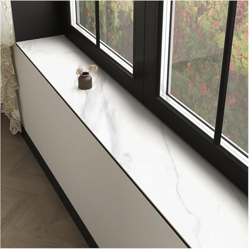 JIAYING rutschfeste wasserdichte Fensterbank Matte, Dekorativen Marmor, Rutschschutz für Bay Windows & Balkons(Style B,28x39.4in/70x100cm)