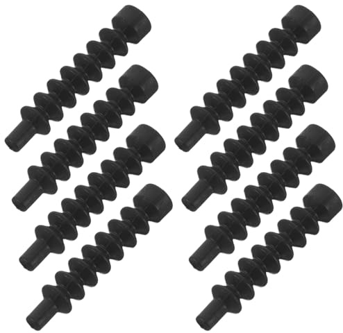 STOBAZA 8pcs Mountain Bike Brake Cable Sleeves Rubber Dust Proof Protective Covers Bicycle Brake Line Shield for Off-Road Cycling Accessories