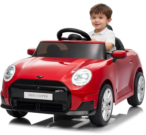 Voiture Électrique Enfant 12V avec Télécommande: Voiture Enfant Batterie Rechargeable, Siège Confortable, Roues Durables, Jouet De Conduite pour Enfants 3-8 Ans, Rouge