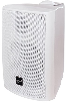 Dynavox PB402 cassa HiFi con supporto da parete, altoparlante compatto a 3 vie, bianco