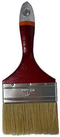 6 st. universal 100 mm platt målningspensel lackpensel lasur akryl lasurpensel