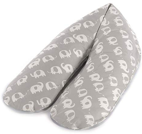 Theraline Bezug für das Komfort Stillkissen 180 cm Elefantenherde