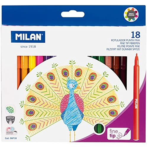 MILAN Schachtel mit 18 Finelinern.